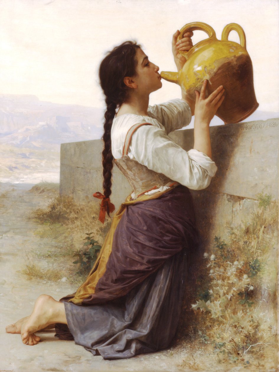 Pragnienie autorstwa William Adolphe Bouguereau