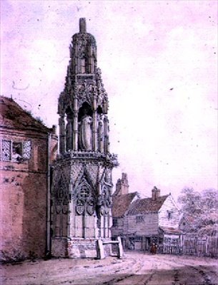 Waltham Cross, 1812 (wc na papierze) autorstwa William Alexander