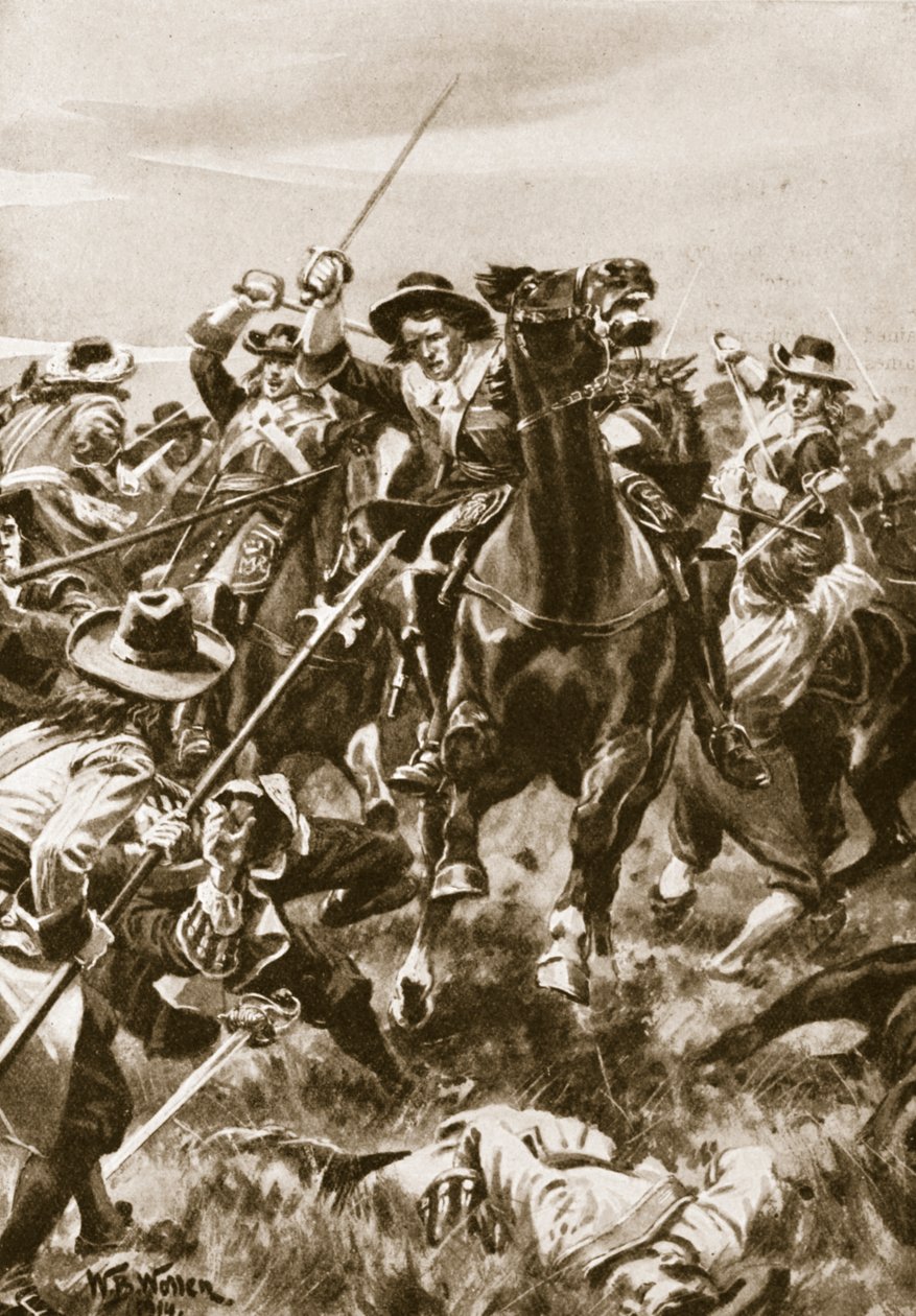Bitwa pod Aughrim, 12 lipca 1691 autorstwa William Barnes Wollen