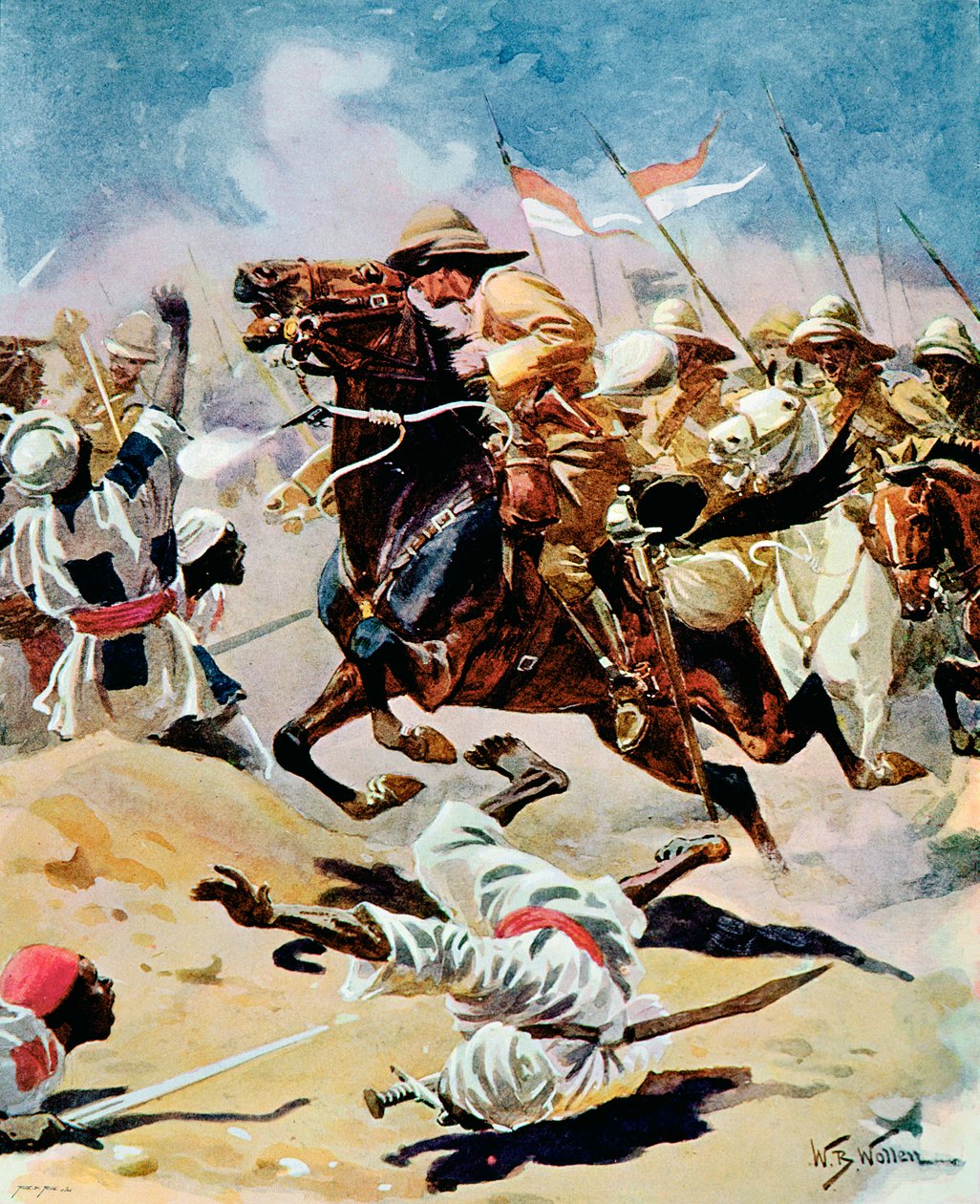 په اومدرمان کې د 21م لانسرانو چارج، د سپتمبر 2nd 1898 پولی autorstwa William Barnes Wollen