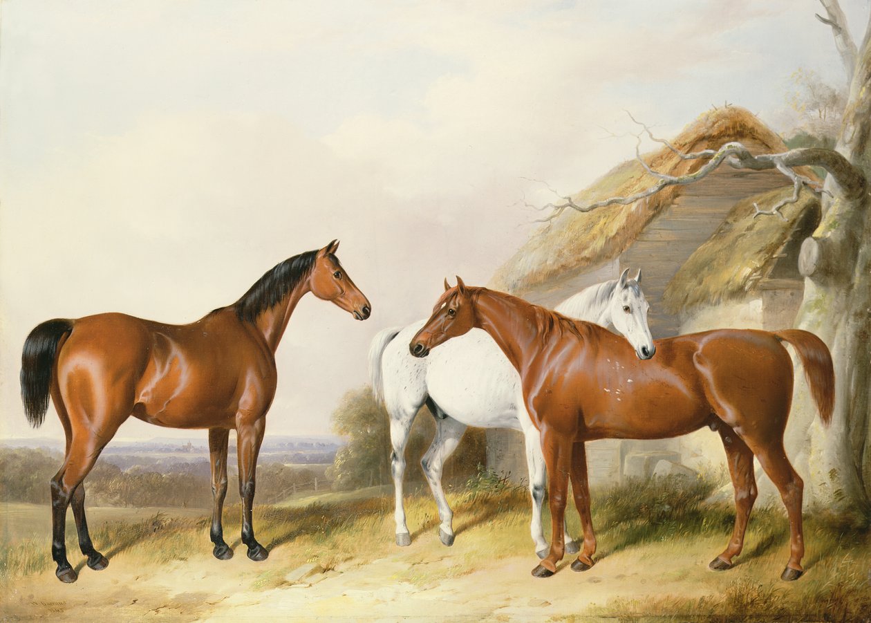 Przed Stajnią, 1845 autorstwa William Barraud