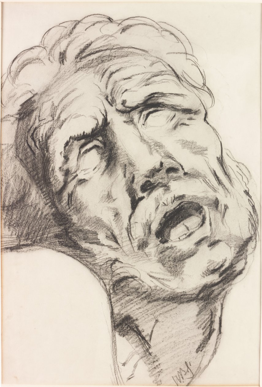 Ostry ból (węgiel na papierze) autorstwa William Bell Scott