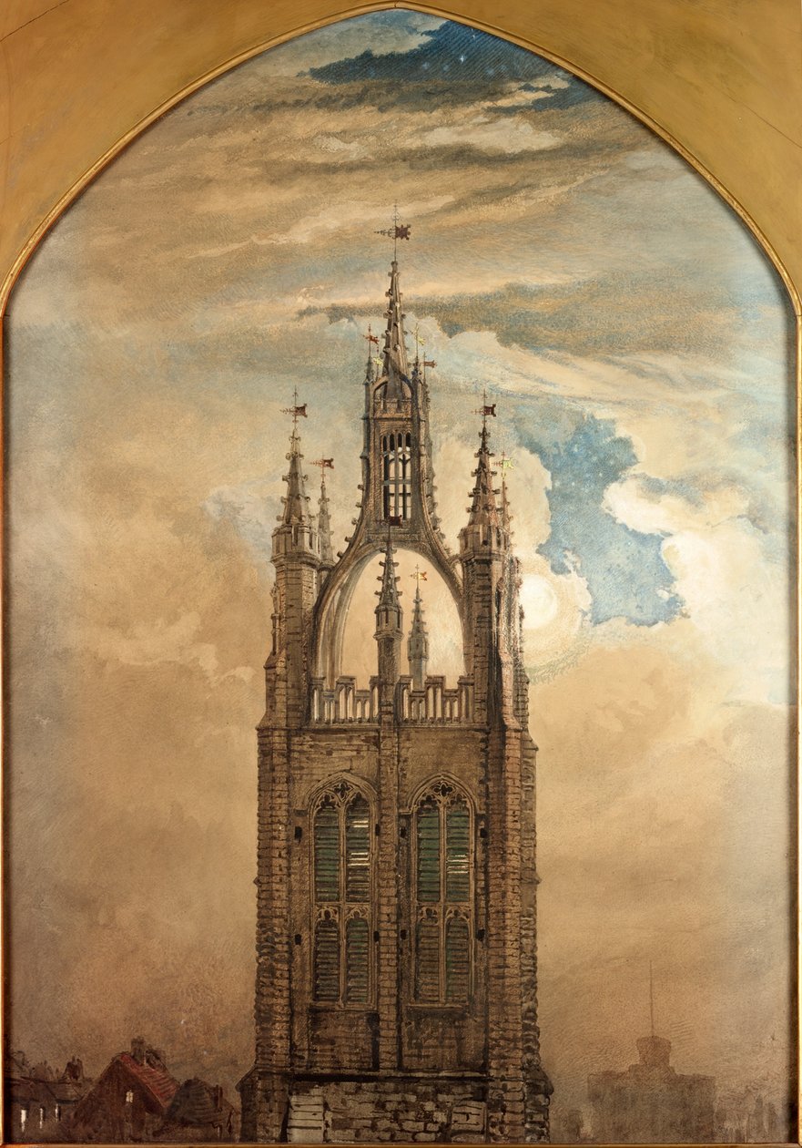 Iglica św. Mikołaja, Newcastle upon Tyne (kolor nadwozia) autorstwa William Bell Scott