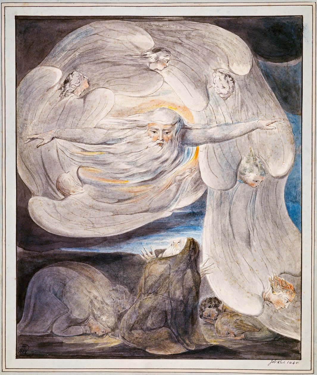 Hiob wyznaje Bogu swoje domniemanie autorstwa William Blake