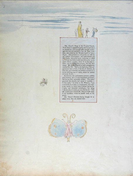 Długa historia, projekt 24 z The Poems of Thomas Gray, 1797-1798 (toaleta z piórem i czarnym tuszem) autorstwa William Blake