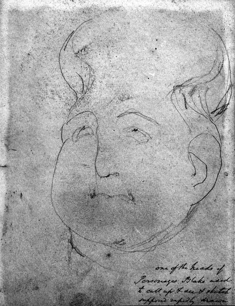 Głowa wizjonera autorstwa William Blake
