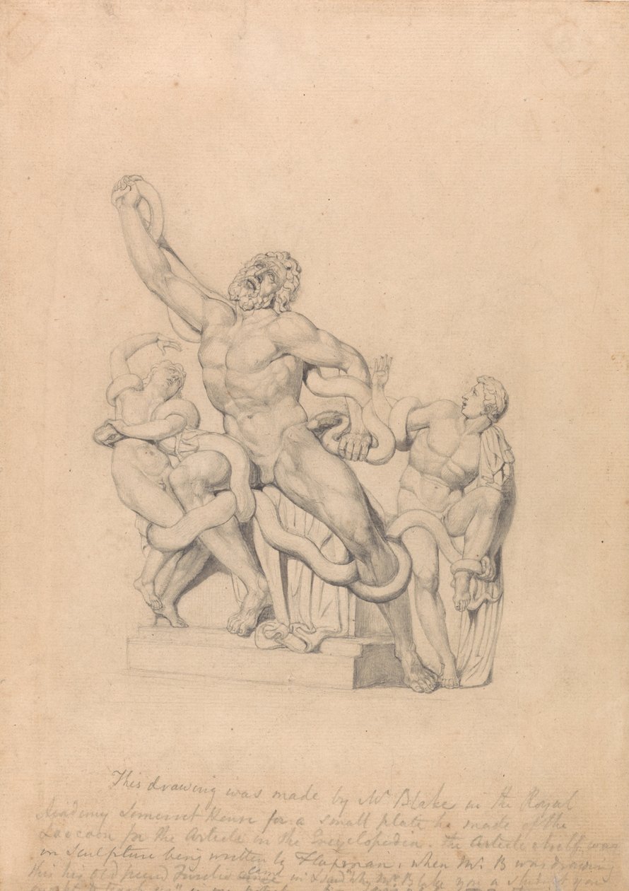 Kopia Laokoona dla Reess Cyclopædia autorstwa William Blake