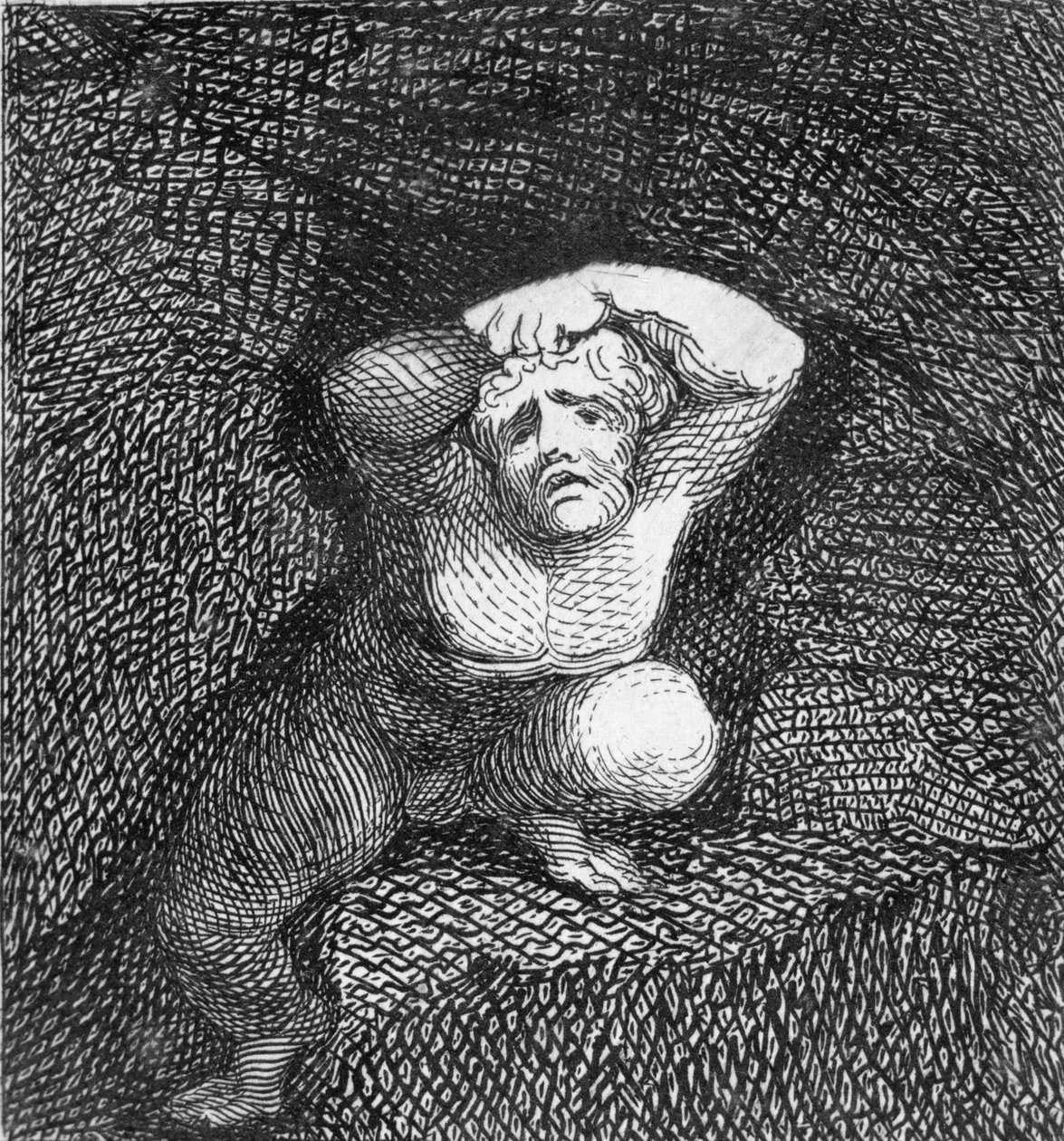 Ziemia, płyta 5 z filmu „Dla dzieci. Bramy raju”, 1793 autorstwa William Blake