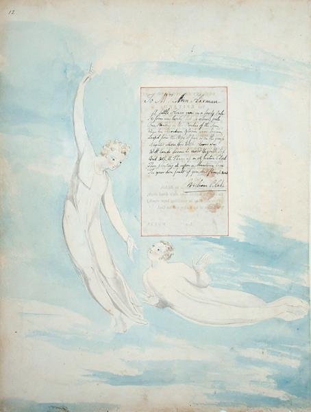 Elegy Written in a Country Churchyard, z The Poems of Thomas Gray, opublikowane 1797-98 (wc i czarnym tuszem na papierze) autorstwa William Blake