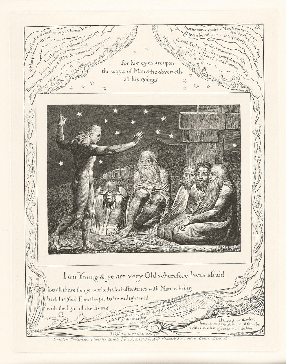Jestem młody, a wy jesteście bardzo starzy, dlatego się bałem, 1825 autorstwa William Blake