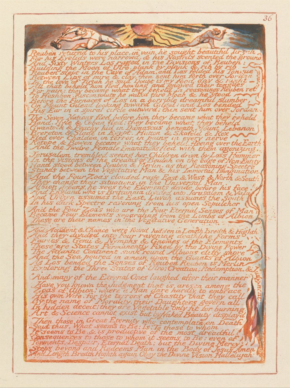 Jerozolima, Tablica 36, autorstwa William Blake