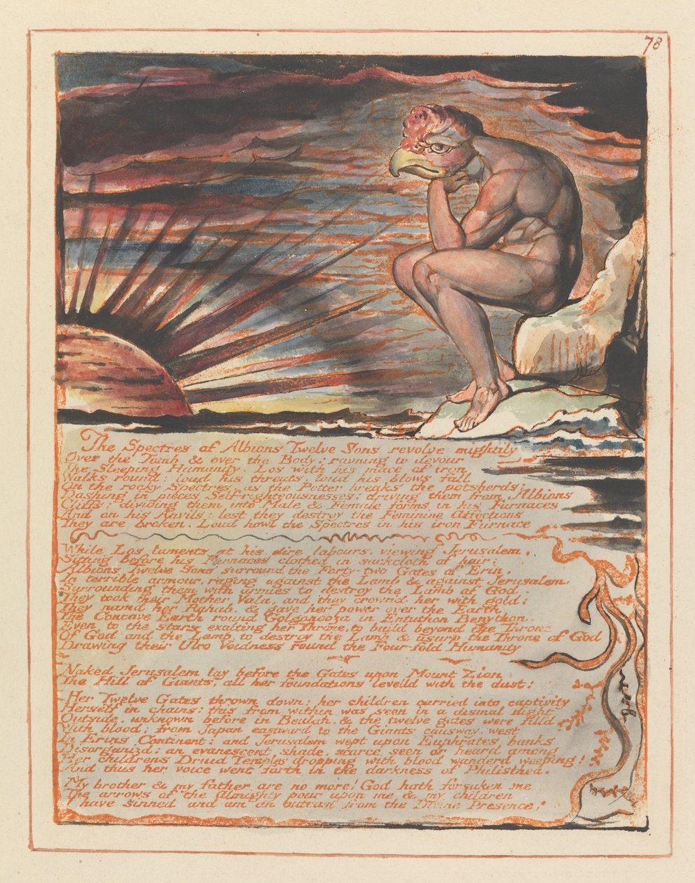 Jerozolima, Tablica 78, Widma... autorstwa William Blake