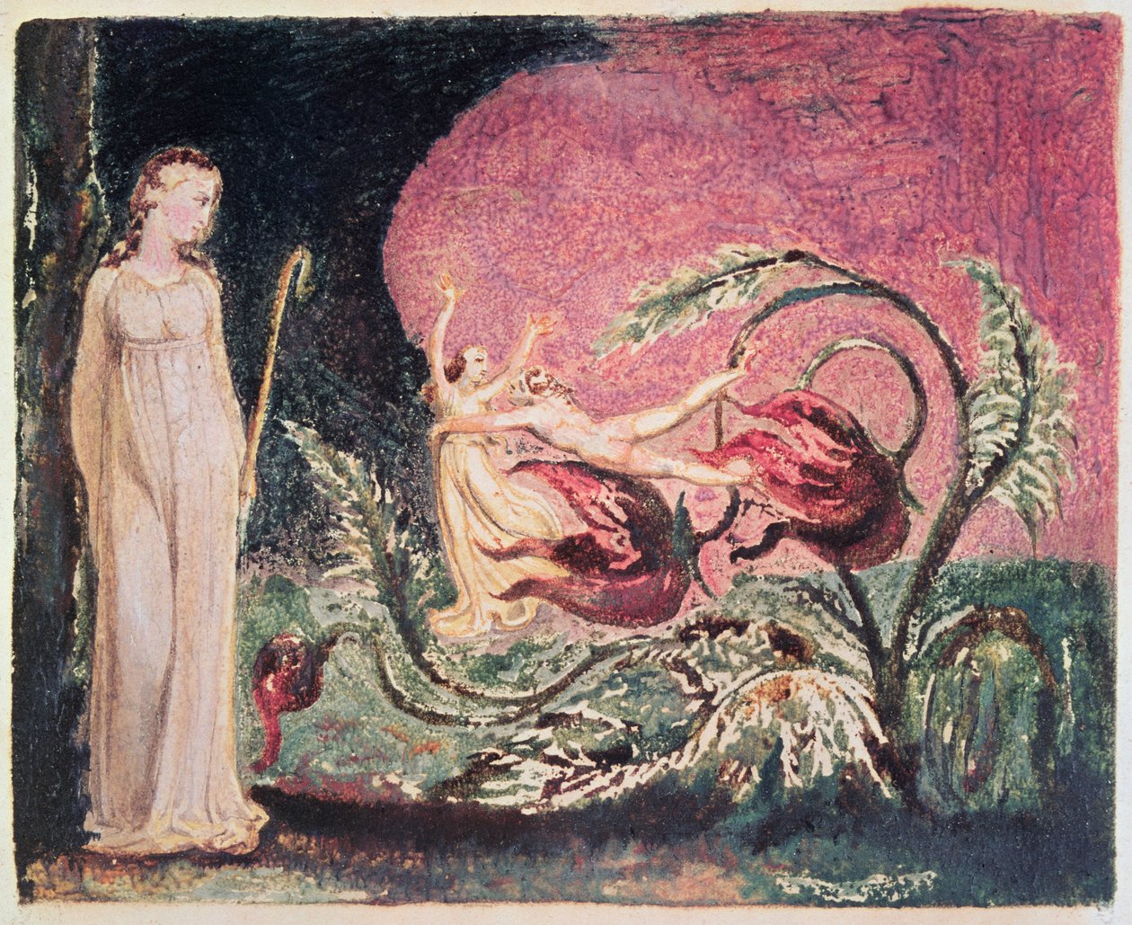 The Book of The Book: Гарчиг хуудас, 1794 (өнгөт рельеф сийлбэр) поли autorstwa William Blake