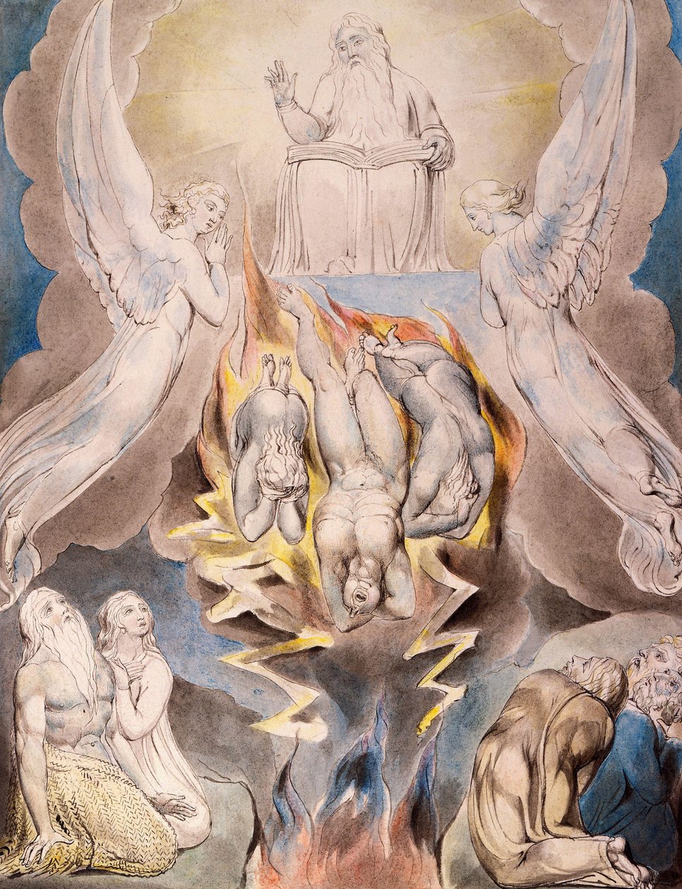 Upadek Szatana autorstwa William Blake