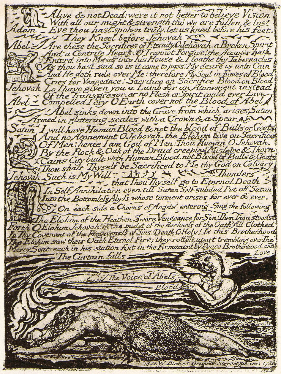 Duch Abla, strona 2 autorstwa William Blake