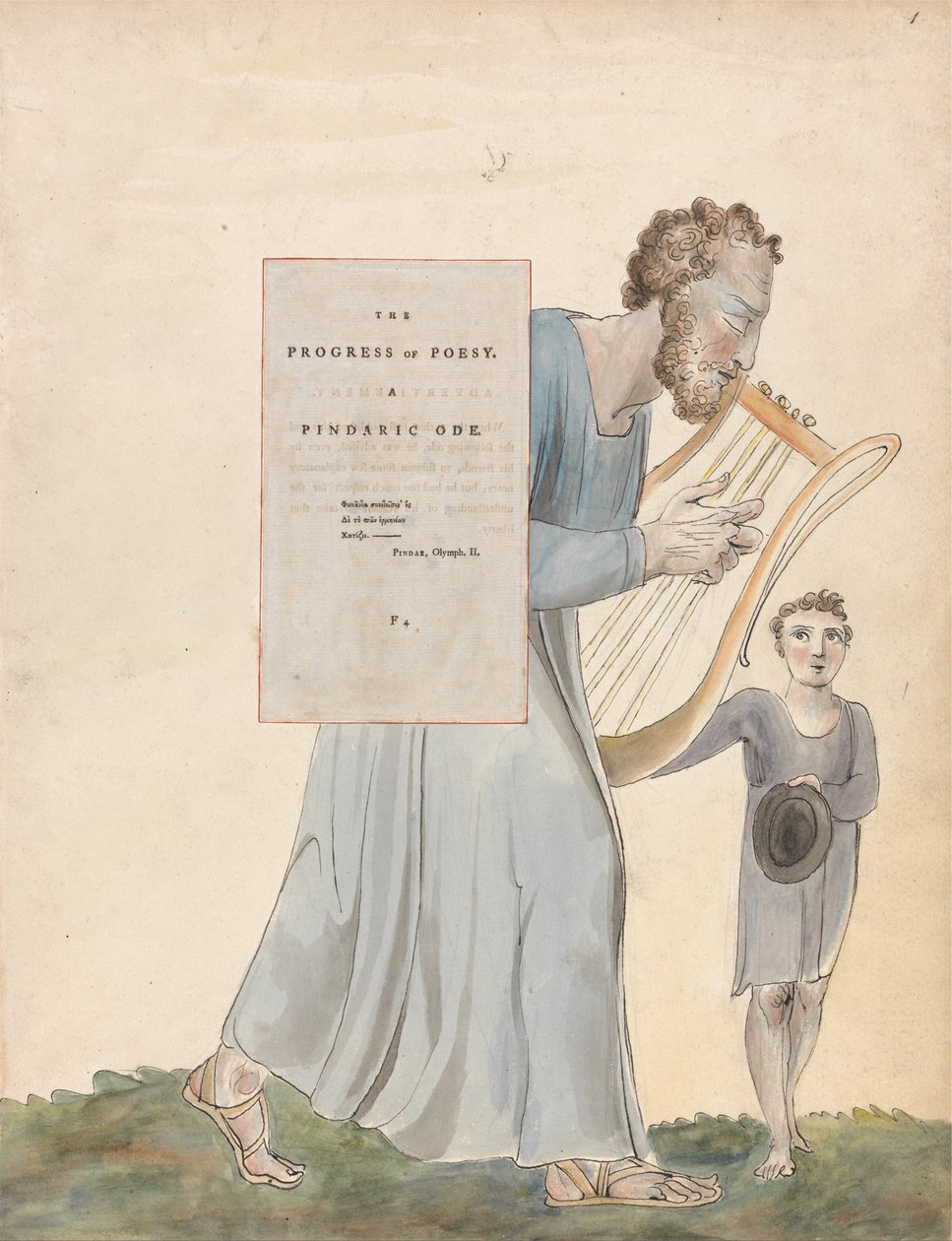 The Poems of Thomas Gray, Design 41, The Progress of Poesy. autorstwa William Blake