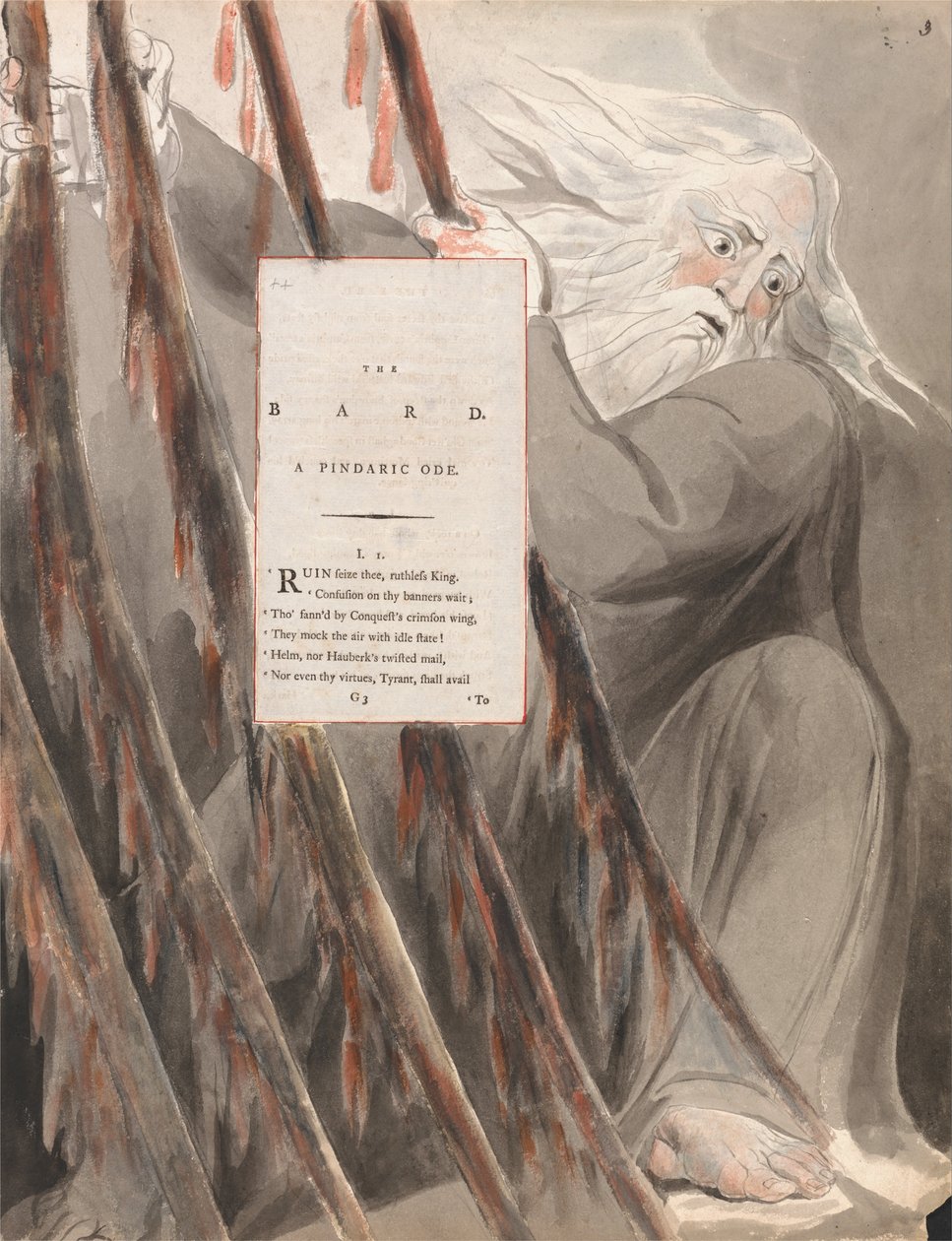 Wiersze Thomasa Graya, projekt 55, Bard. autorstwa William Blake