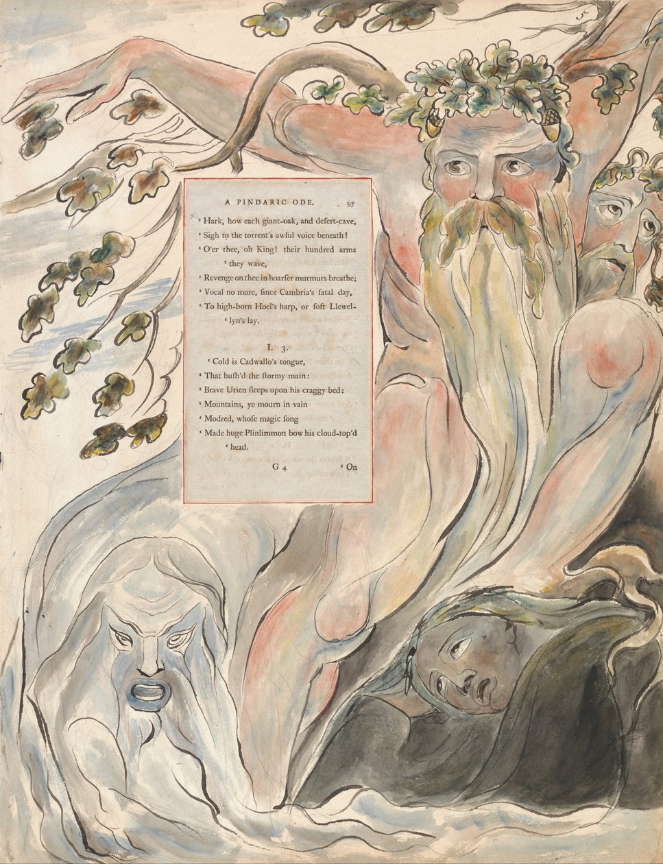 Wiersze Thomasa Graya, Design 57, Bard. autorstwa William Blake