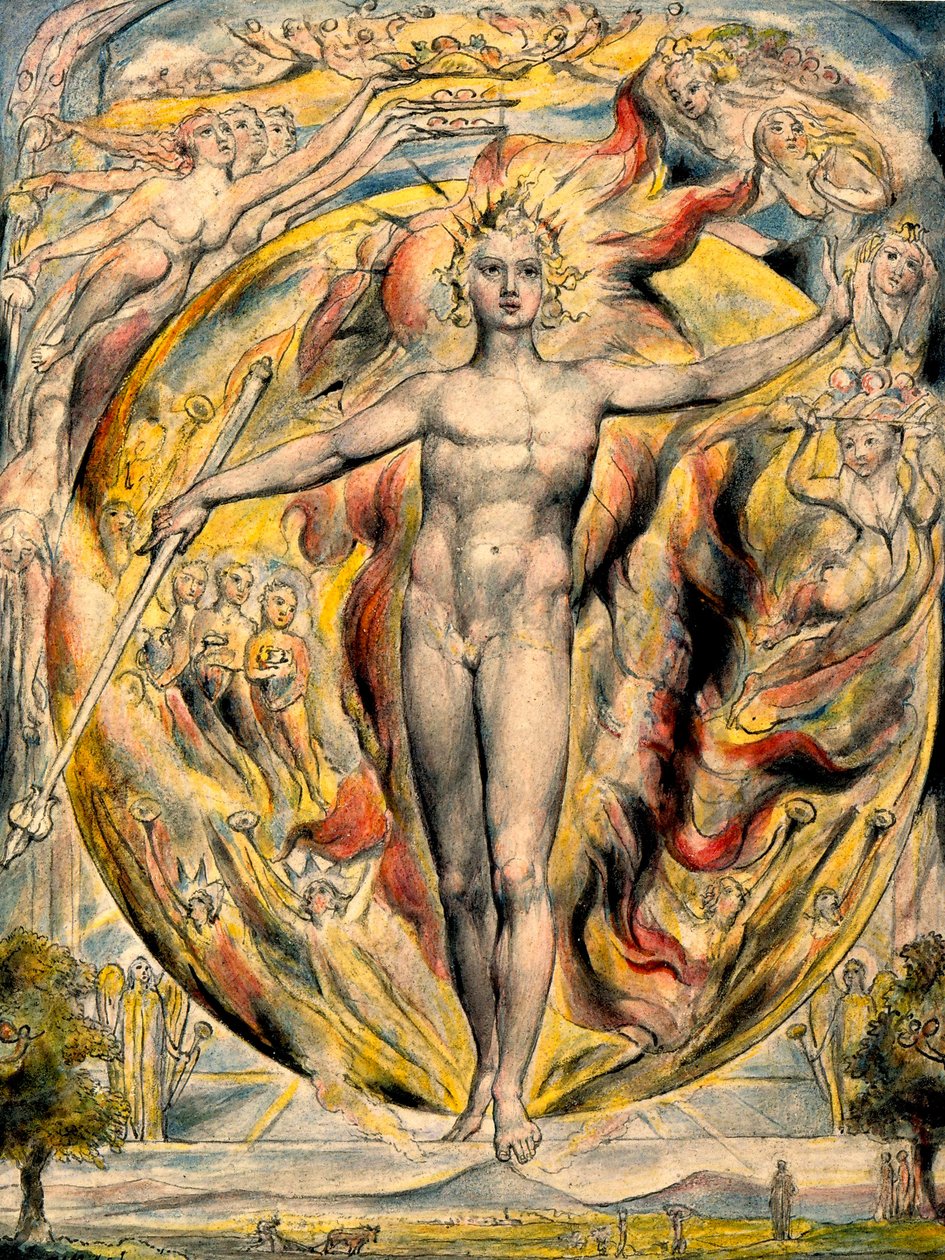 Słońce u Jego Wschodniej Bramy autorstwa William Blake