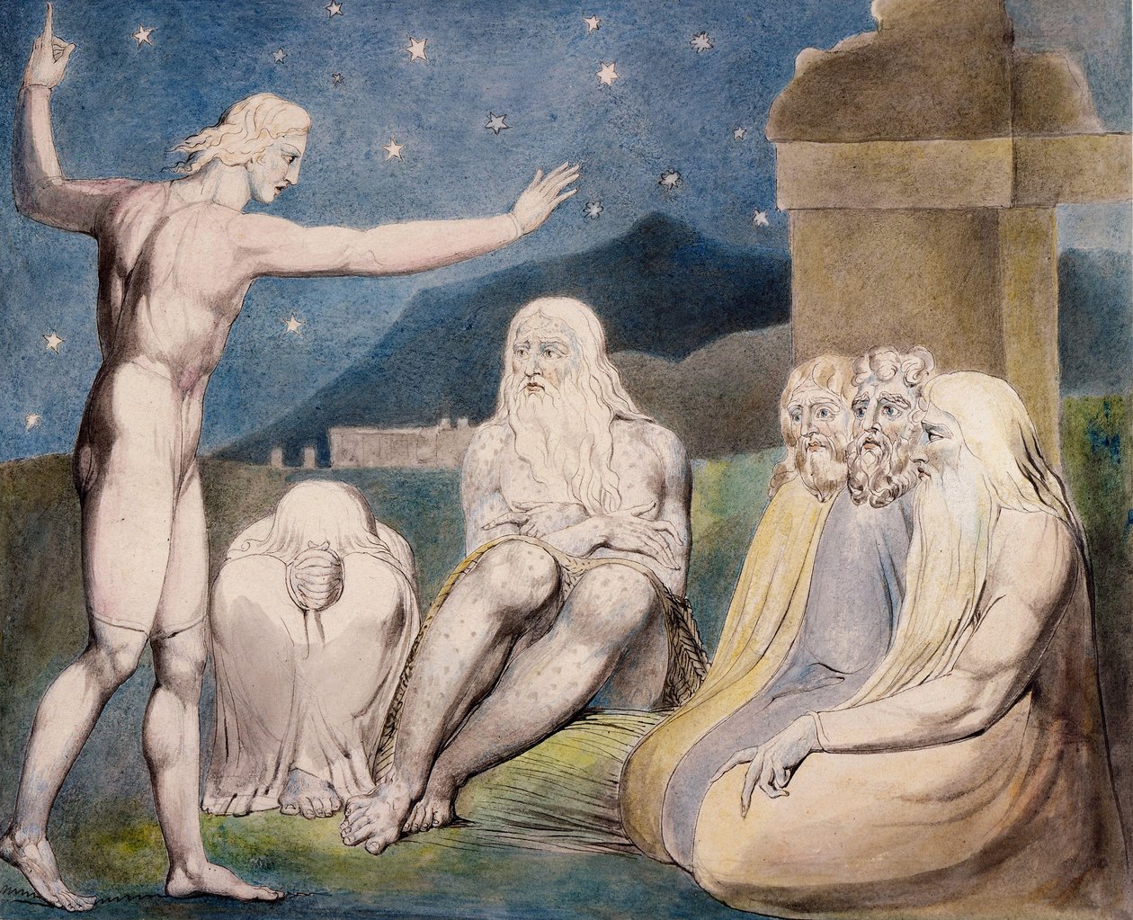 Gniew Elihu autorstwa William Blake