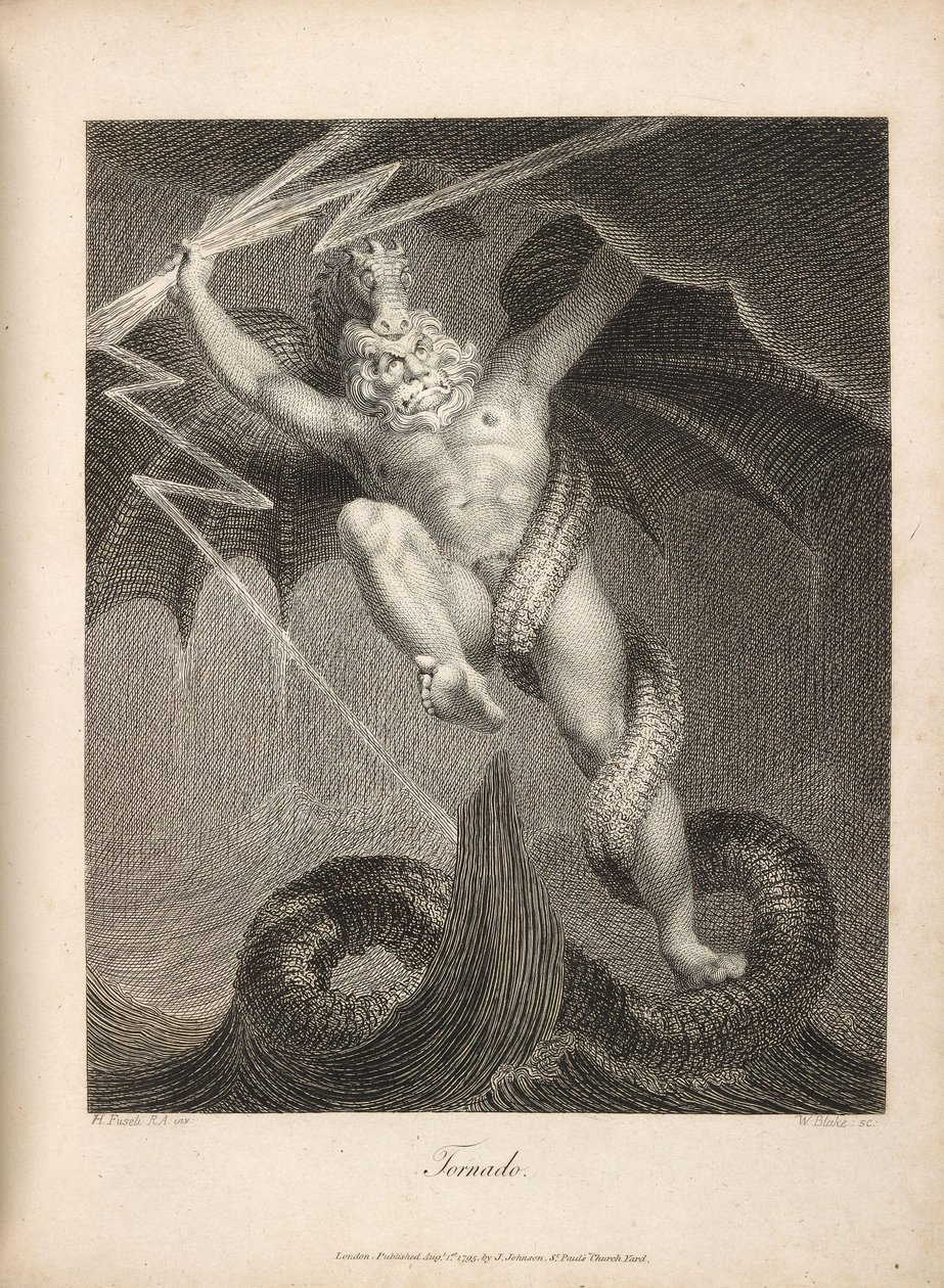 Tornado Fuseli i Blake autorstwa William Blake