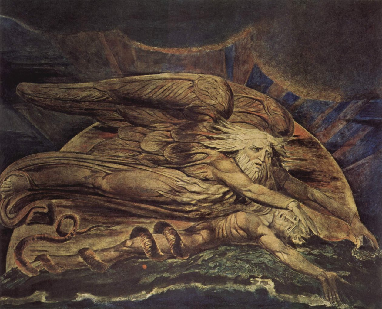 I Elohim stworzył Adama autorstwa William Blake
