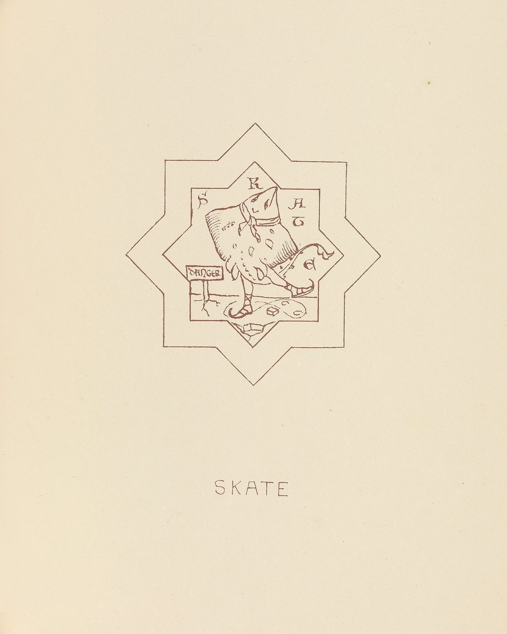 Łyżwa, 1878 autorstwa William Burges