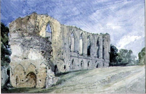 Opactwo Easby, Yorkshire autorstwa William Callow