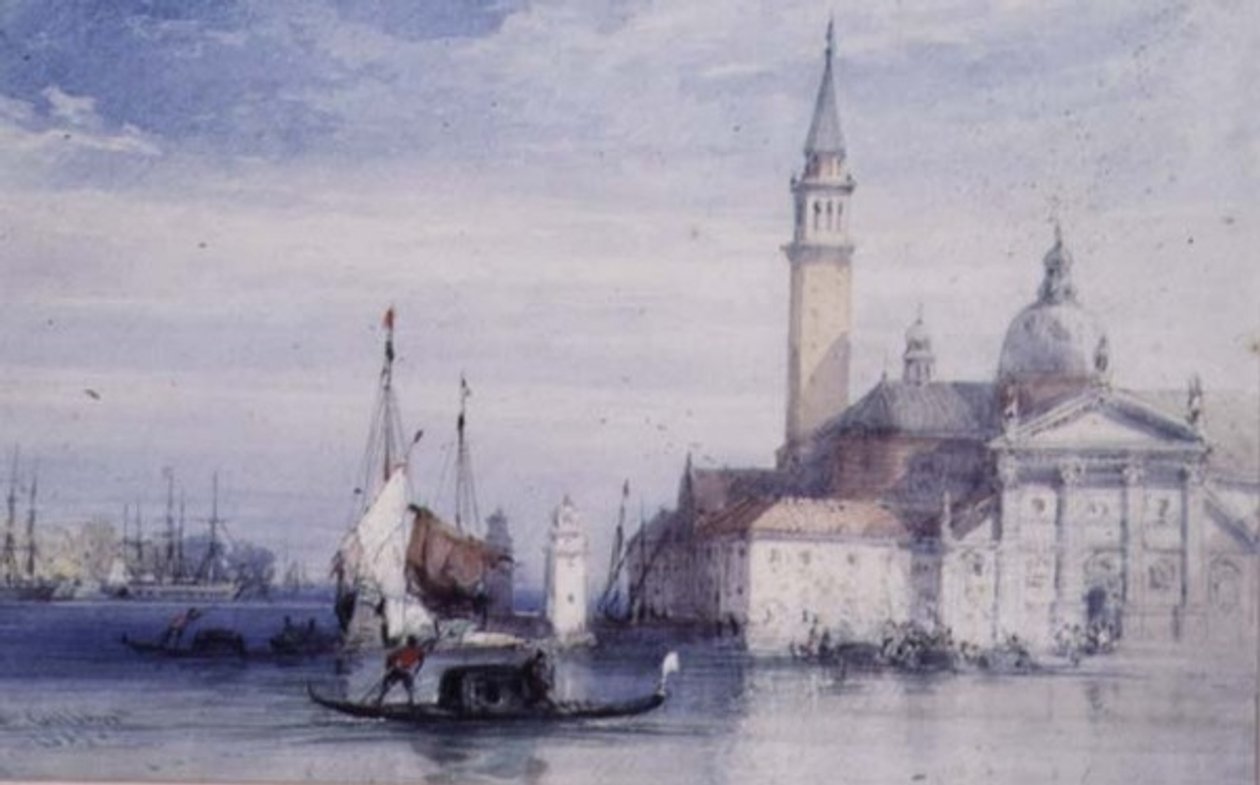 San Giorgio, Wenecja, XIX w. autorstwa William Callow