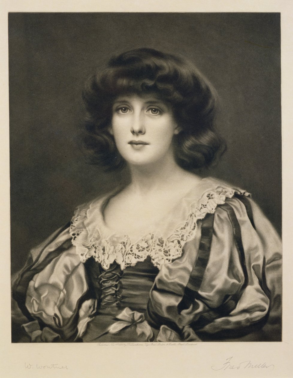 Lorna Doone, grawerowane przez Freda Millera (fl.1886-1915) wyd. Robert Dunthorne, 1892 (mezzotinta) autorstwa William Clark Wontner