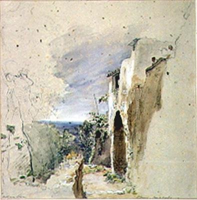 Coast View w pobliżu Sorrento, Zatoka Neapolitańska? autorstwa William Collins