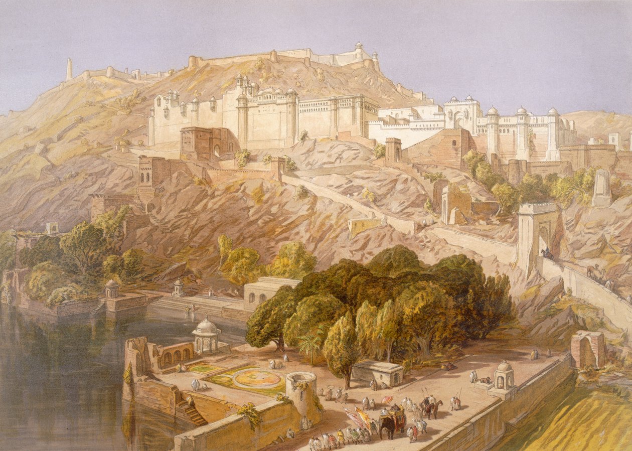 Ambair, z „Indie Ancient and Modern”, 1867 autorstwa William Crimea Simpson