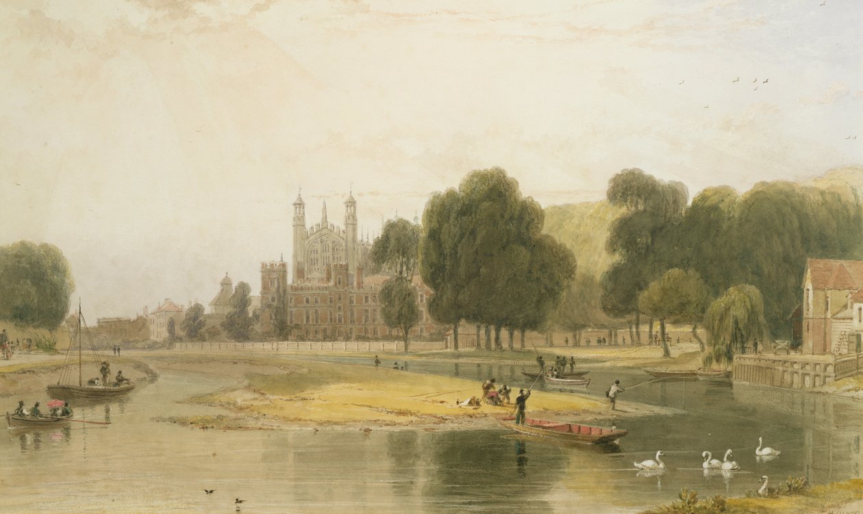 Eton College, 1827 autorstwa William Daniell