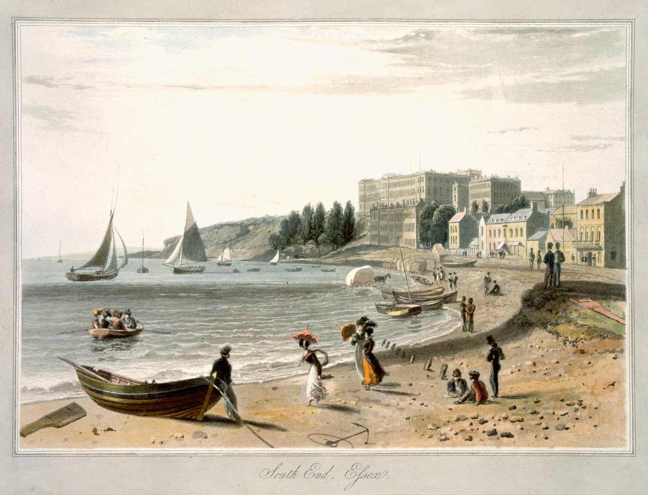 Southend, z "A Voyage Around Great Britain Undertaken between Years 1814 and 1825" opublikowanego w 1829 r. autorstwa William Daniell