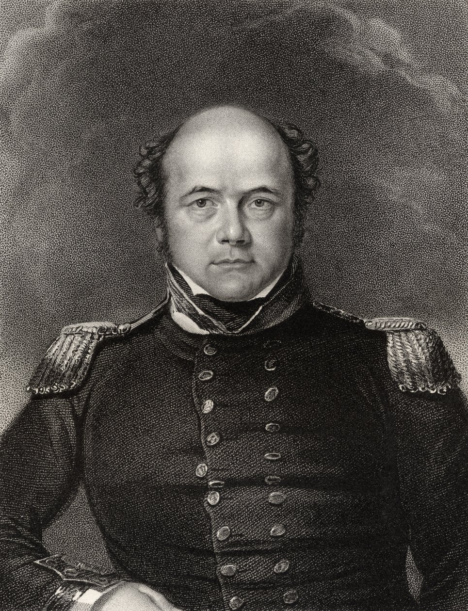 Sir John Franklin, sztychowany przez Jamesa Thomsona (1789-1850), z „Narodowej Galerii Portretów, tom II”, wydana ok. 1835 autorstwa William Derby