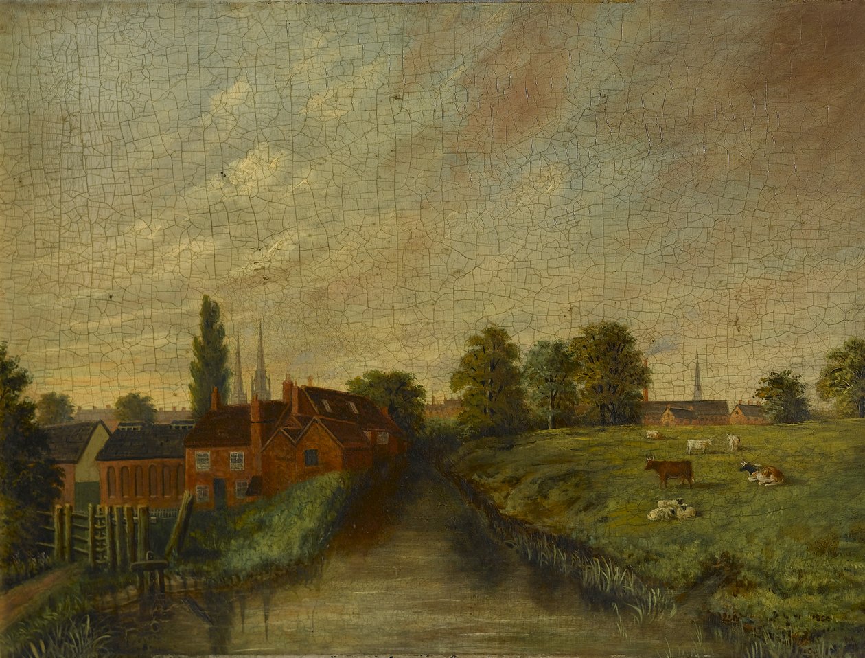 Młyn Naula, Coventry, 1878 r. autorstwa William Earp Reeve