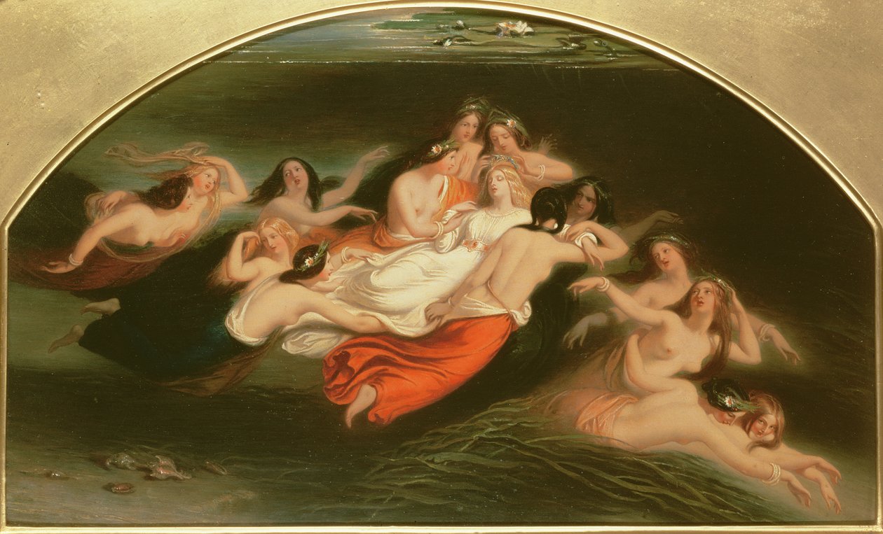 Sabrina i nimfy, 1845 autorstwa William Edward Frost