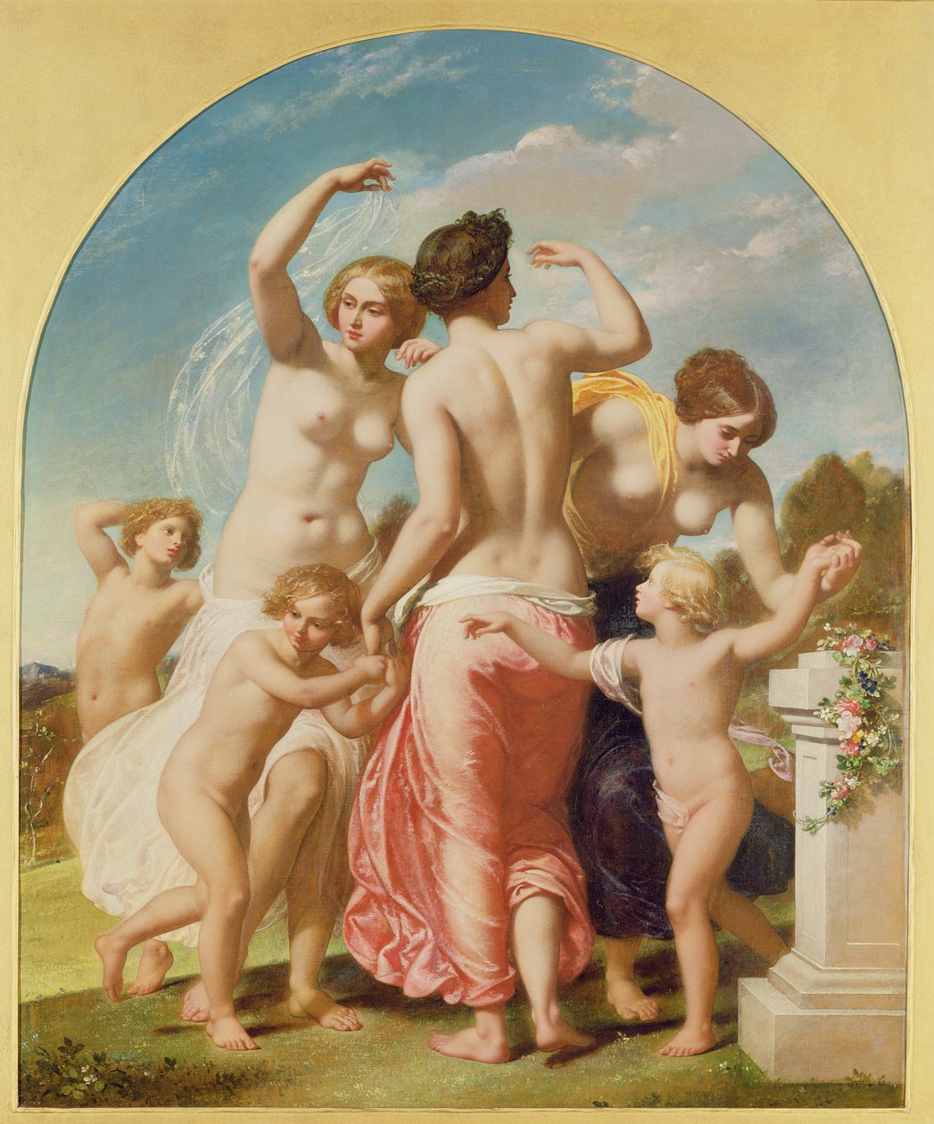 Trzy Gracje, 1856 autorstwa William Edward Frost