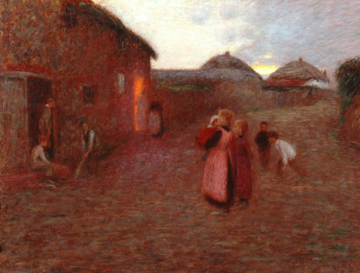 Wiejska Ulica autorstwa William Edward Stott