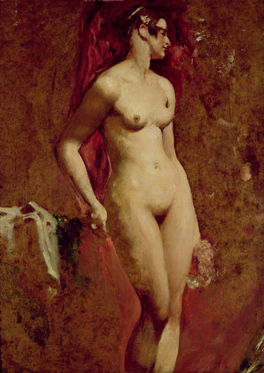 Naga kobieta stojąca autorstwa William Etty