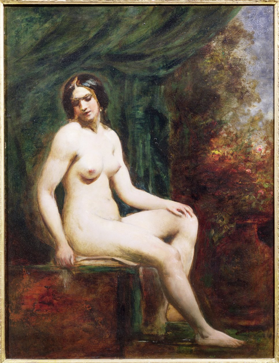 Siedząca kobieta nago autorstwa William Etty