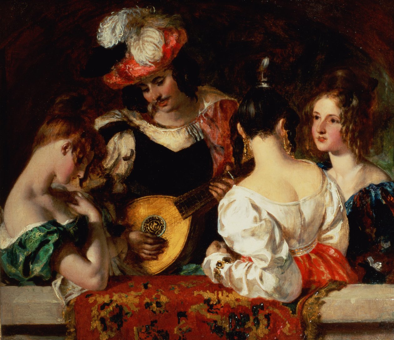 Lutnista (olej) autorstwa William Etty