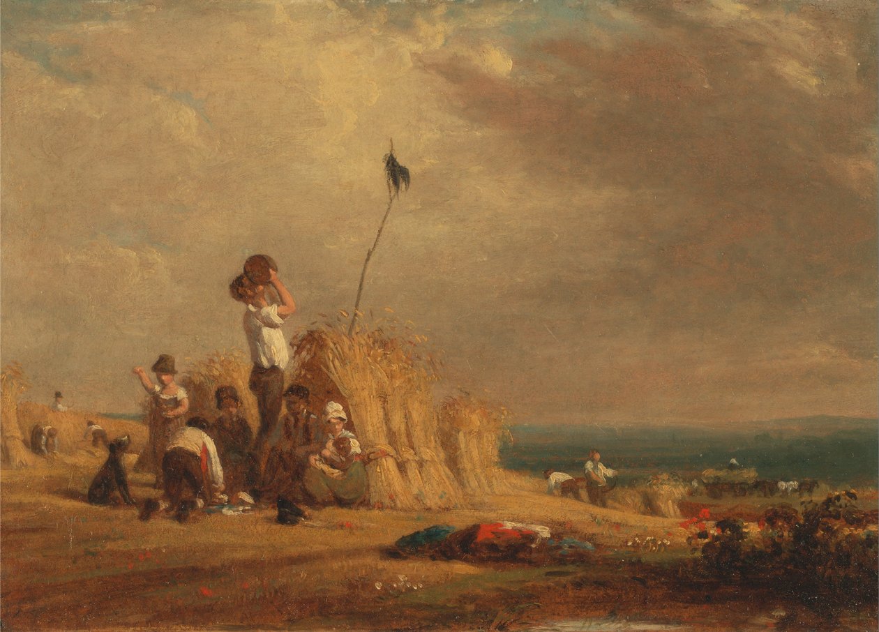 Odpoczynek w ciągu dnia, żniwa autorstwa William Frederick Witherington