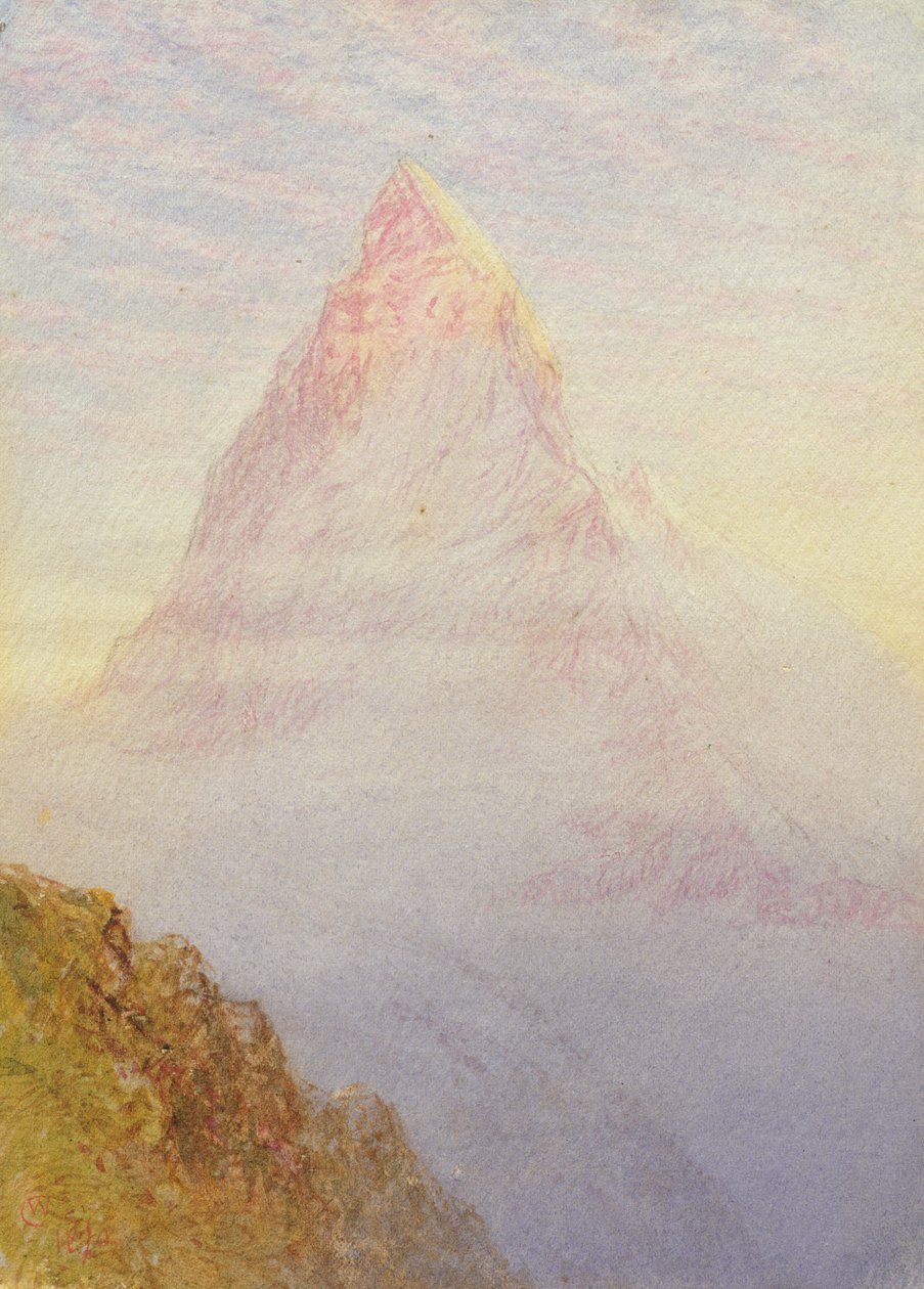 Matterhorn, 1870 autorstwa William Gersham Collingwood