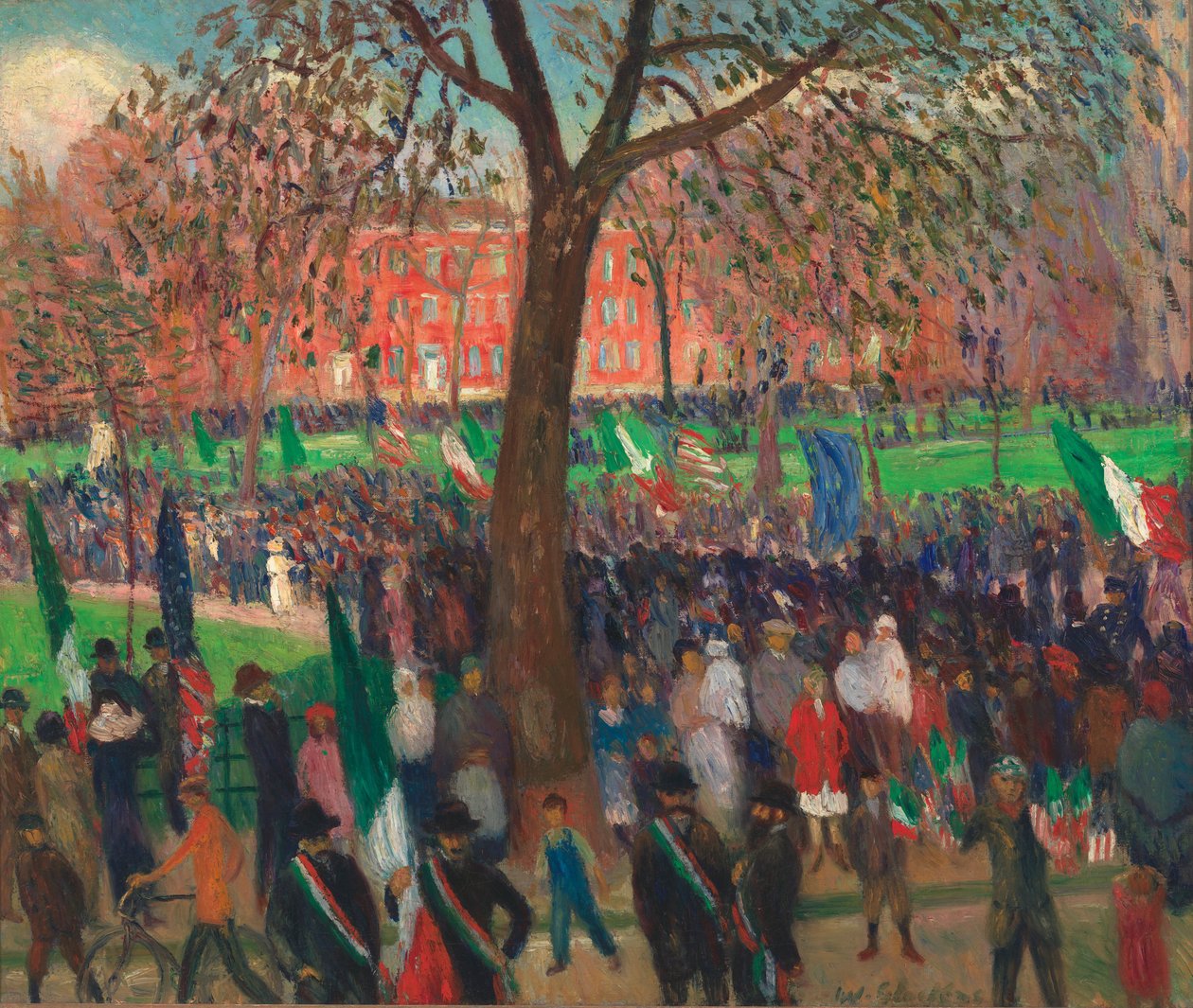 Parada, Plac Waszyngtona autorstwa William James Glackens