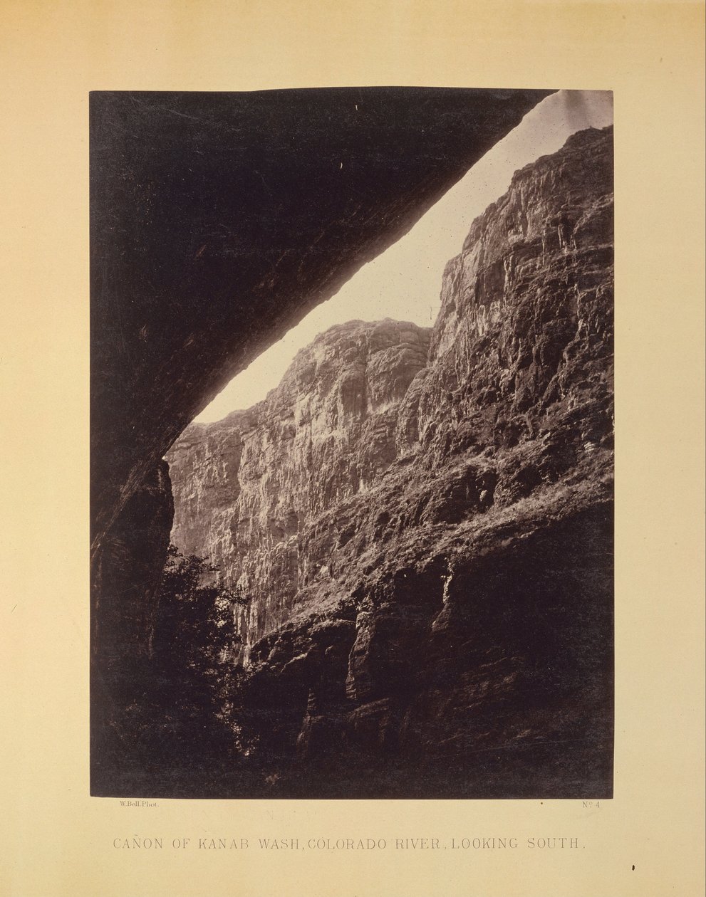 Kanon Kanab Wash, rzeka Kolorado, patrząc na południe autorstwa William H. Bell