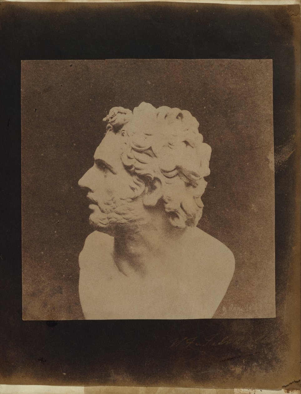 Popiersie Patroklosa. autorstwa William Henry Fox Talbot