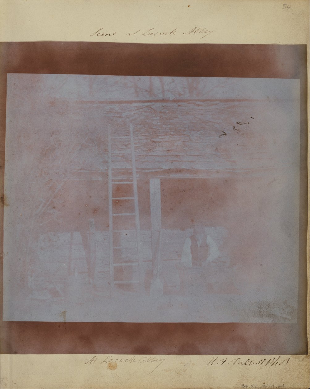 Robotnik w firmie Lacock. autorstwa William Henry Fox Talbot