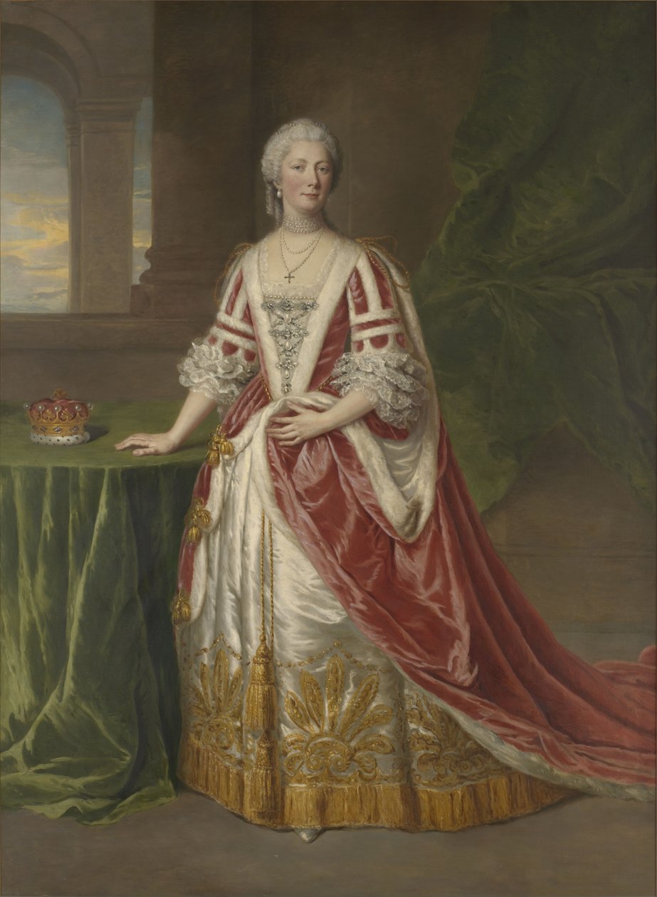 Portret Hester Pitt, hrabiny Chatham, z domu Grenville (1721-1803) autorstwa William Hoare