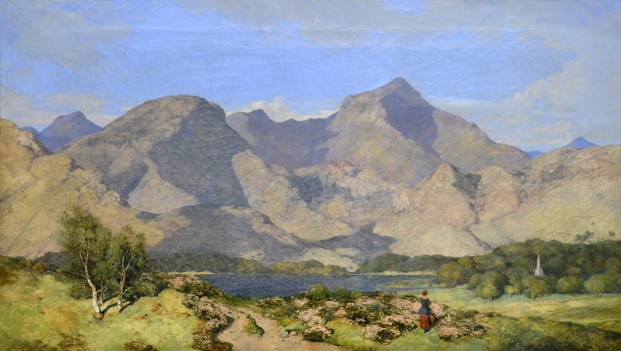 Catbells i Causey Pike, Derwentwater, 1854 autorstwa William James Blacklock